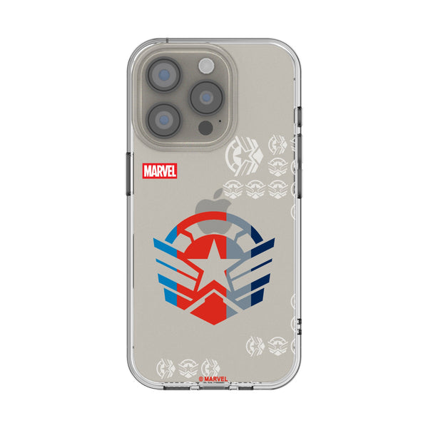 Marvel Avengers Sam Wilson Captain America Sigil iPhone Clear Phone Case for Apple iPhone