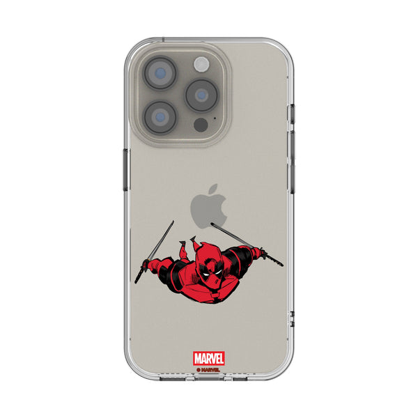 Marvel Deadpool Badge iPhone Clear Phone Case for Apple iPhone