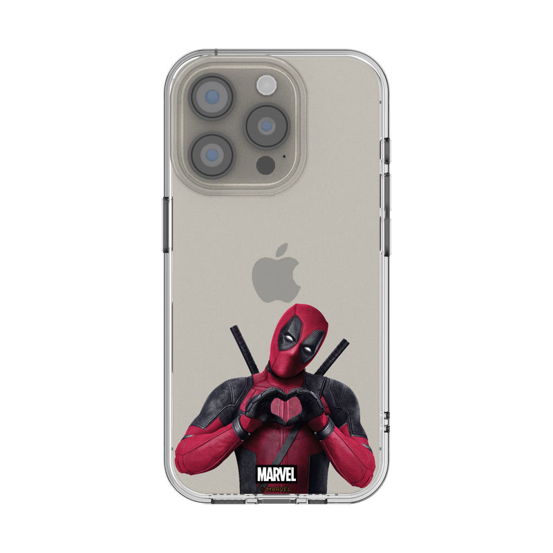 Marvel Deadpool Badge iPhone Clear Phone Case for Apple iPhone