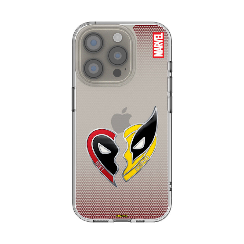 Marvel Deadpool Wolverine Grid iPhone Clear Phone Case for Apple iPhone