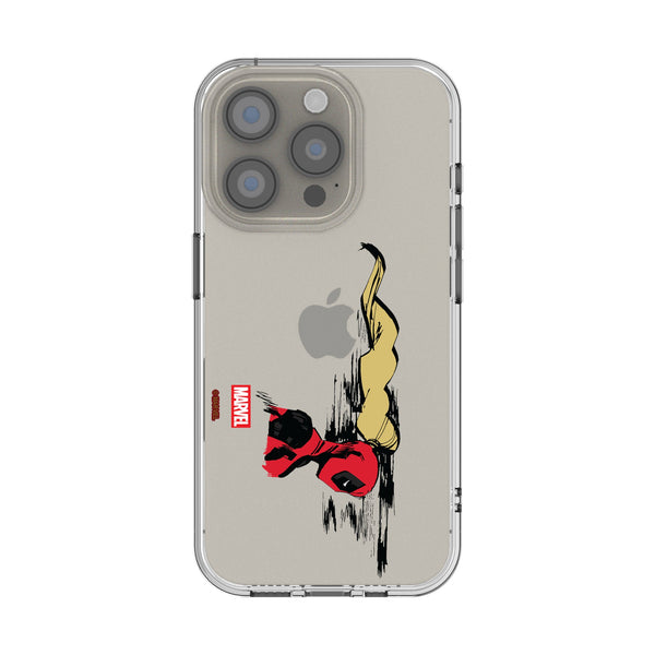 Marvel Ladypool Badge iPhone Clear Phone Case for Apple iPhone