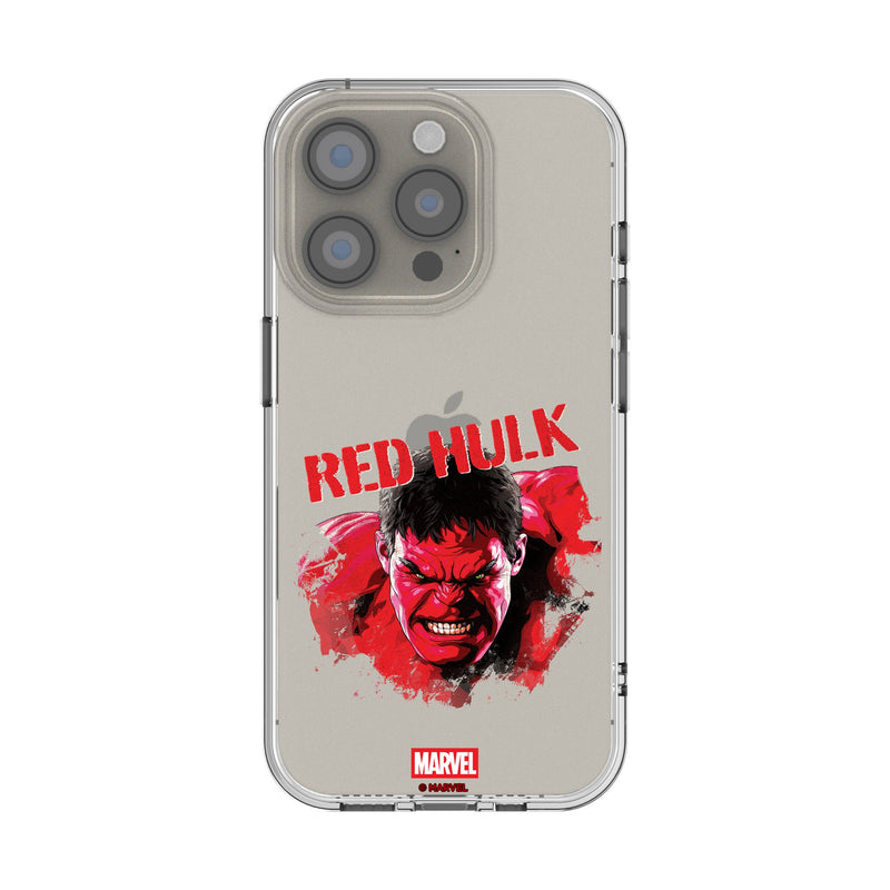 Marvel Avengers Red Hulk Badge iPhone Clear Phone Case for Apple iPhone
