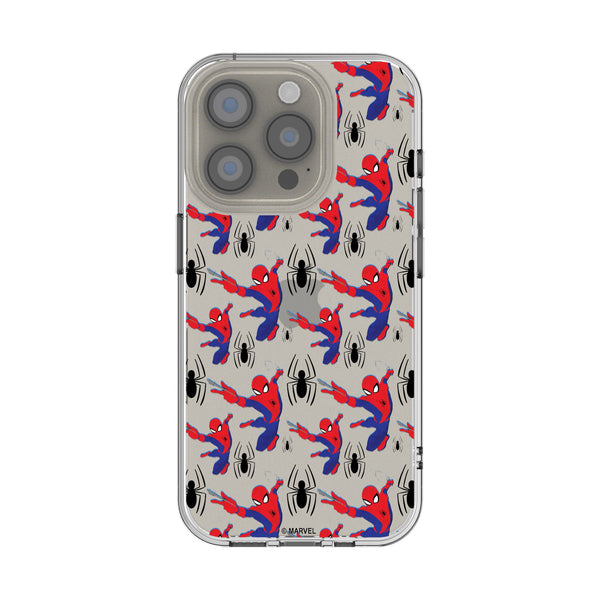 Marvel Spider-Man Pattern iPhone Clear Phone Case for Apple iPhone
