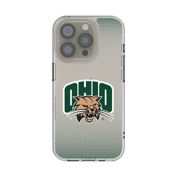 Ohio University Bobcats Linen iPhone Clear Phone Case for Apple iPhone