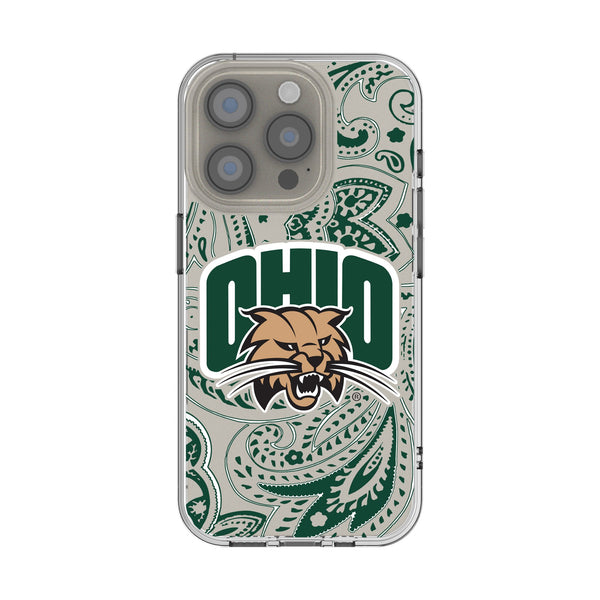 Ohio University Bobcats Paisley iPhone Clear Phone Case for Apple iPhone