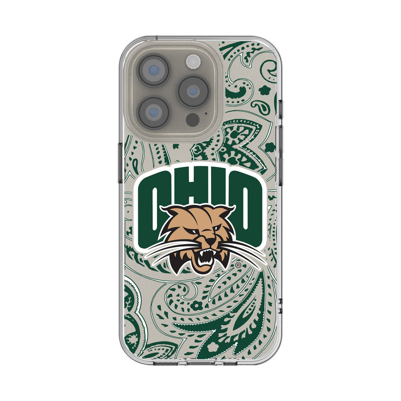 Ohio University Bobcats Paisley iPhone Clear Phone Case for Apple iPhone