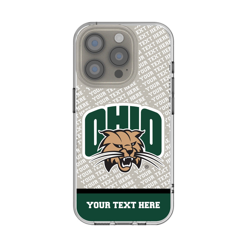 Ohio University Bobcats Personalized EndZone Plus iPhone Clear Phone Case for Apple iPhone