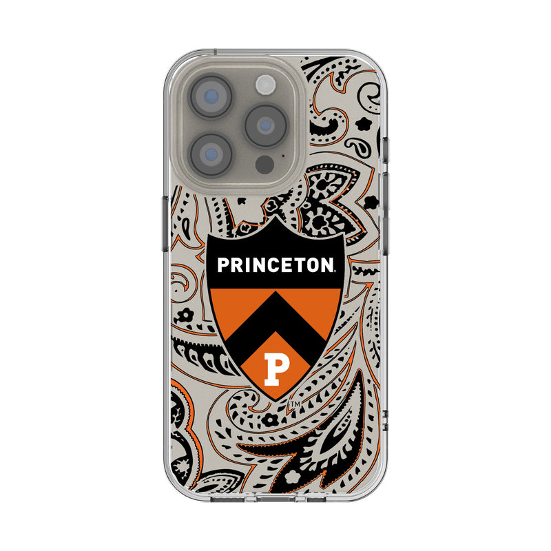 Princeton Tigers Paisley iPhone Clear Phone Case for Apple iPhone