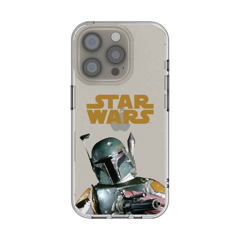 Star Wars Boba Fett Color Block iPhone Clear Phone Case for Apple iPhone