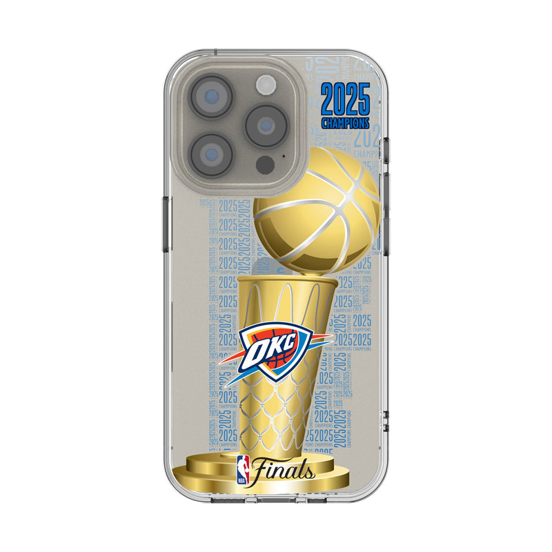 Oklahoma City Thunder 2025 NBA Champions iPhone Clear Phone Case for Apple iPhone