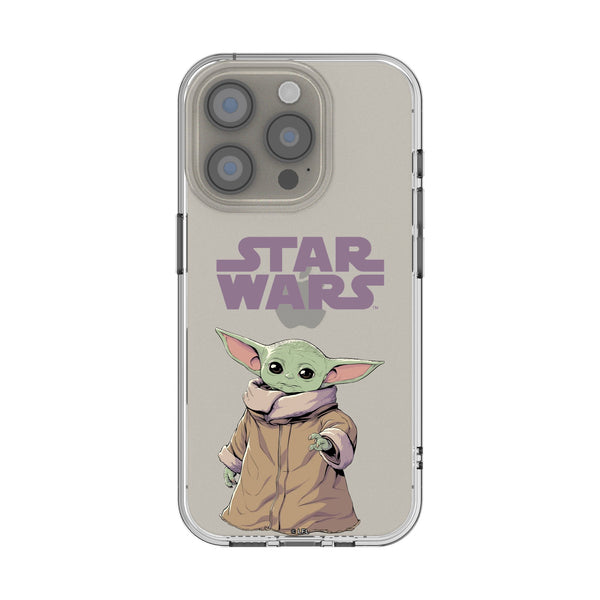 Star Wars: The Mandalorian Grogu Color Block iPhone Clear Phone Case for Apple iPhone