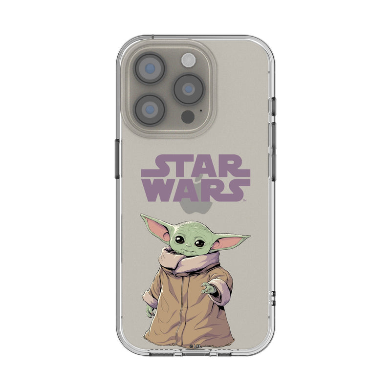 Star Wars: The Mandalorian Grogu Color Block iPhone Clear Phone Case for Apple iPhone