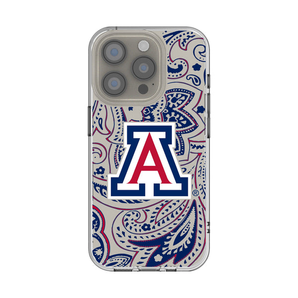 University of Arizona Wildcats Paisley iPhone Clear Phone Case for Apple iPhone