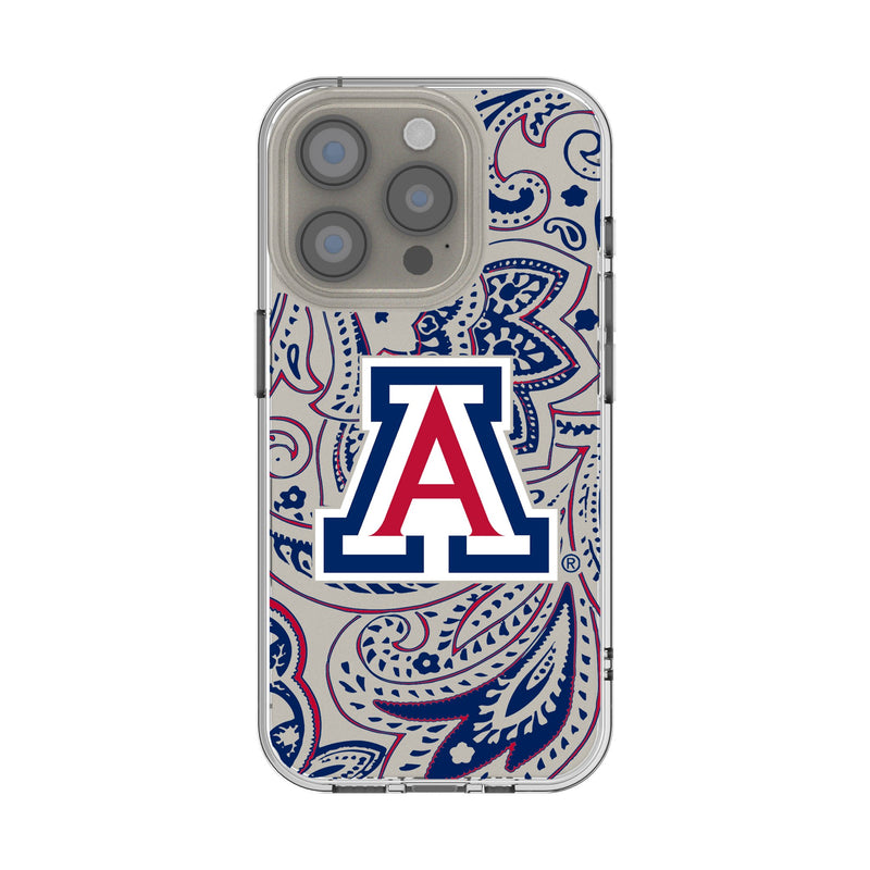 University of Arizona Wildcats Paisley iPhone Clear Phone Case for Apple iPhone