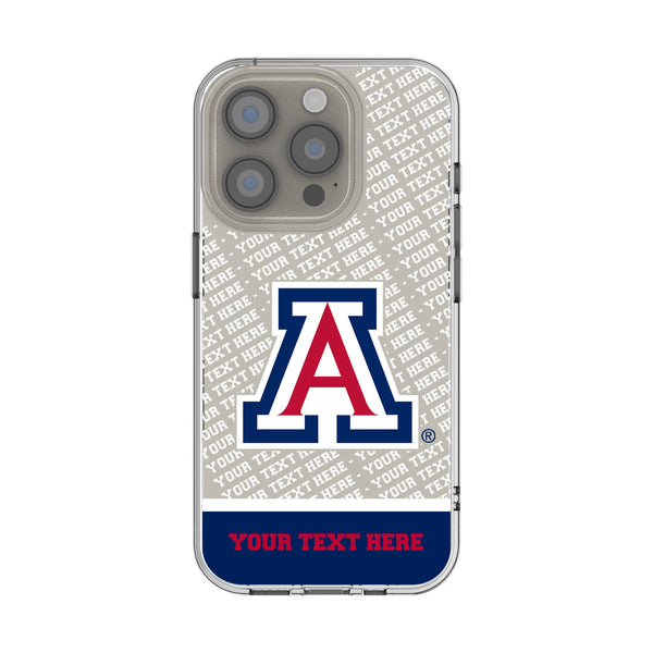 University of Arizona Wildcats Personalized EndZone Plus iPhone Clear Phone Case for Apple iPhone