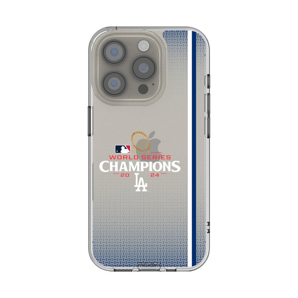 LA Dodgers 2024 MLB World Series iPhone Clear Phone Case for Apple iPhone