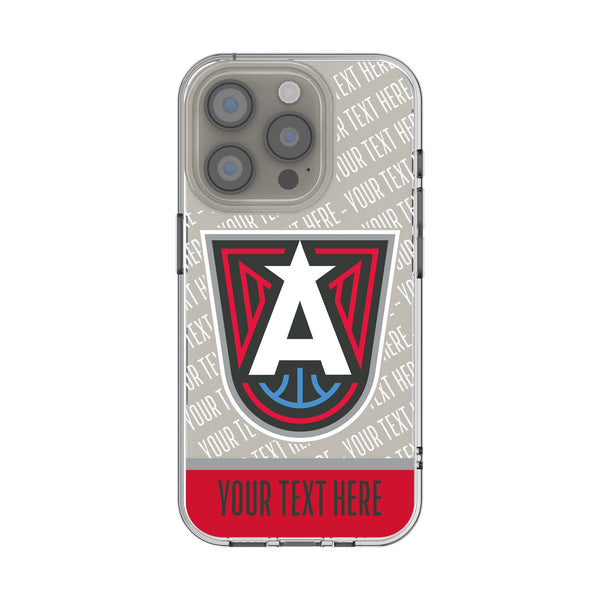 Atlanta Dream Personalized EndZone Plus iPhone Clear Phone Case for Apple iPhone