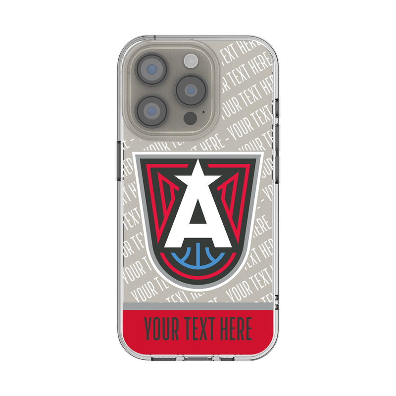 Atlanta Dream Personalized EndZone Plus iPhone Clear Phone Case for Apple iPhone