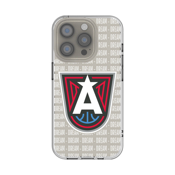 Atlanta Dream Text Backdrop iPhone Clear Phone Case for Apple iPhone