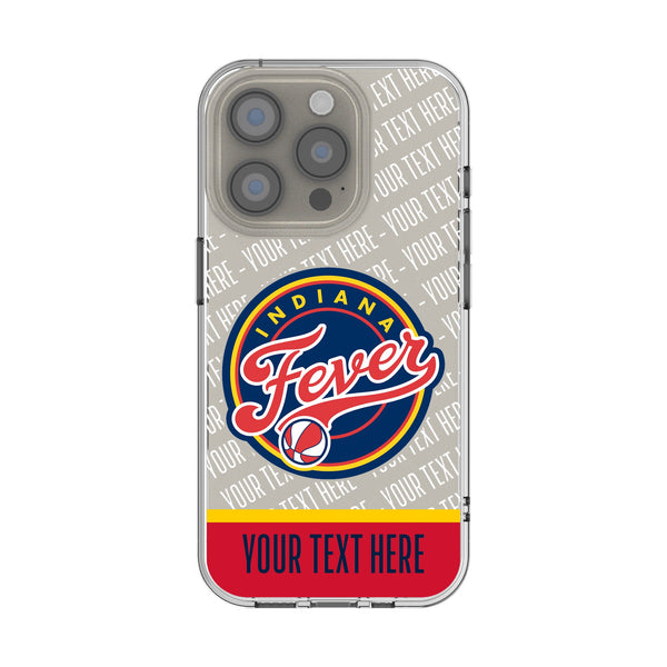 Indiana Fever Personalized EndZone Plus iPhone Clear Phone Case for Apple iPhone