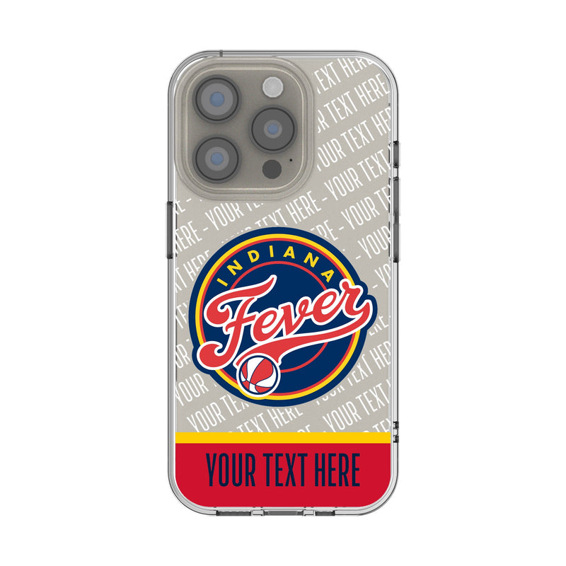 Indiana Fever Personalized EndZone Plus iPhone Clear Phone Case for Apple iPhone