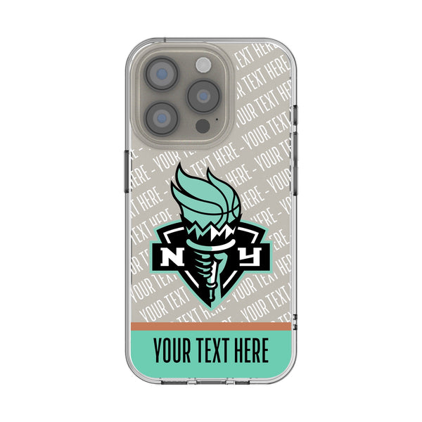 New York Liberty Personalized EndZone Plus iPhone Clear Phone Case for Apple iPhone