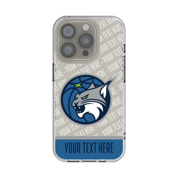 Minnesota Lynx Personalized EndZone Plus iPhone Clear Phone Case for Apple iPhone
