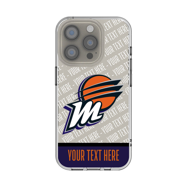 Phoenix Mercury Personalized EndZone Plus iPhone Clear Phone Case for Apple iPhone