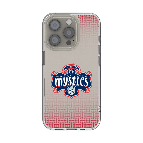 Washington Mystics Linen iPhone Clear Phone Case for Apple iPhone