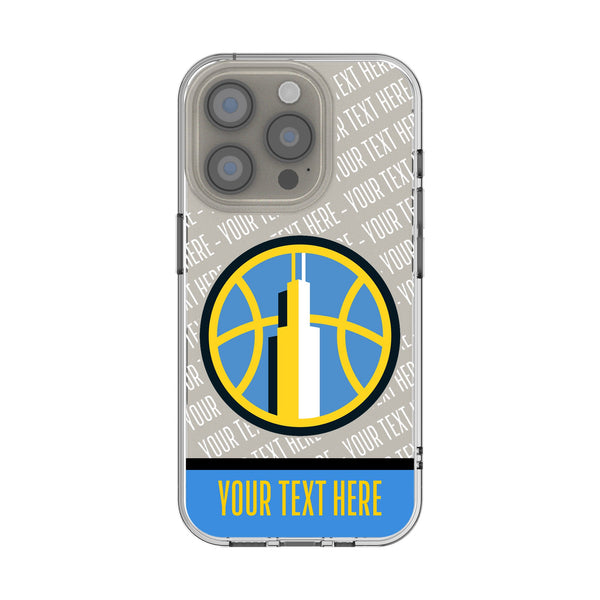 Chicago Sky Personalized EndZone Plus iPhone Clear Phone Case for Apple iPhone