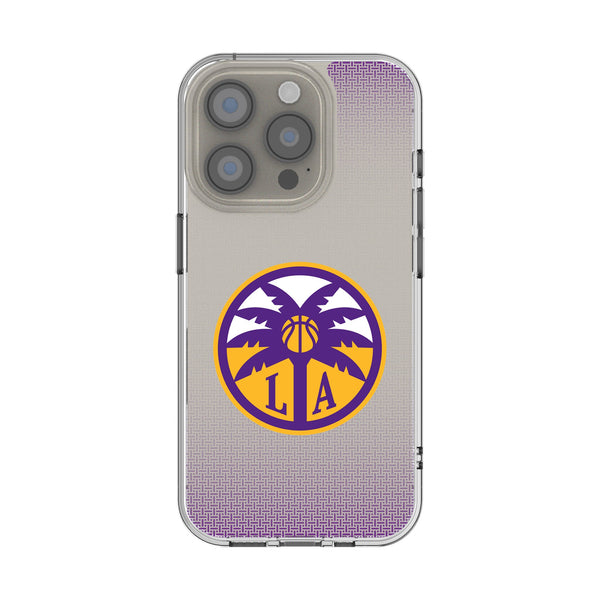 Los Angeles Sparks Linen iPhone Clear Phone Case for Apple iPhone