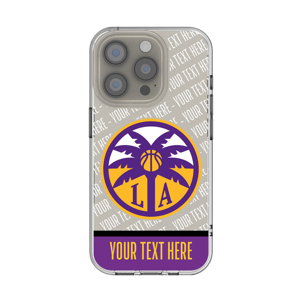 Los Angeles Sparks Personalized EndZone Plus iPhone Clear Phone Case for Apple iPhone