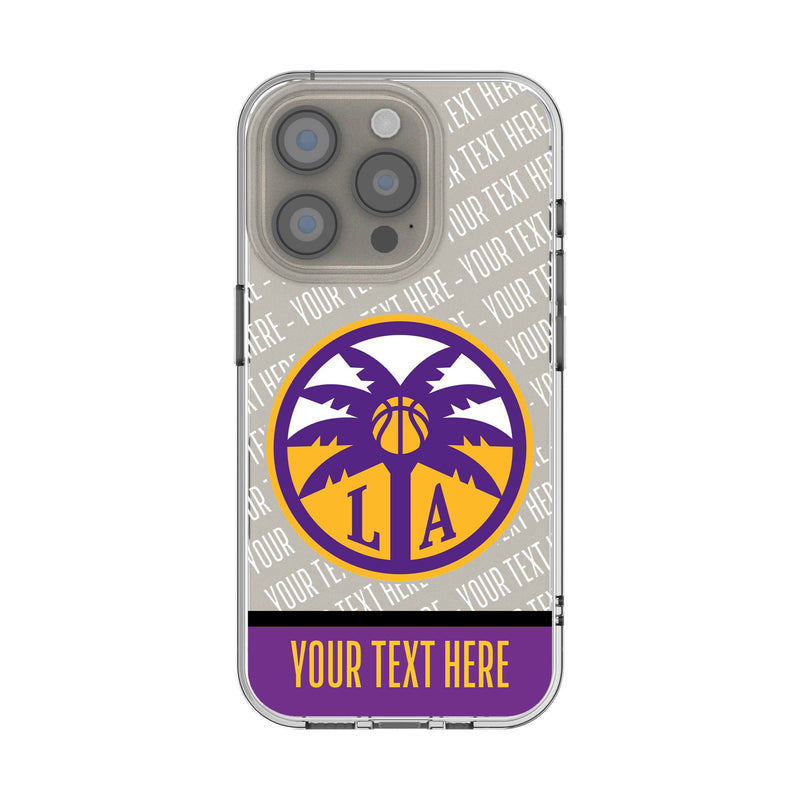Los Angeles Sparks Personalized EndZone Plus iPhone Clear Phone Case for Apple iPhone