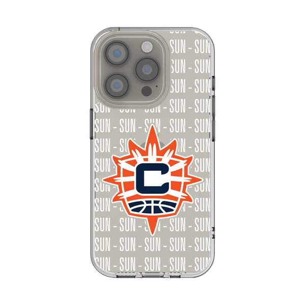 Connecticut Sun Text Backdrop iPhone Clear Phone Case for Apple iPhone