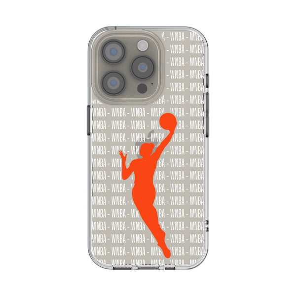 WNBA Text Backdrop iPhone Clear Phone Case for Apple iPhone