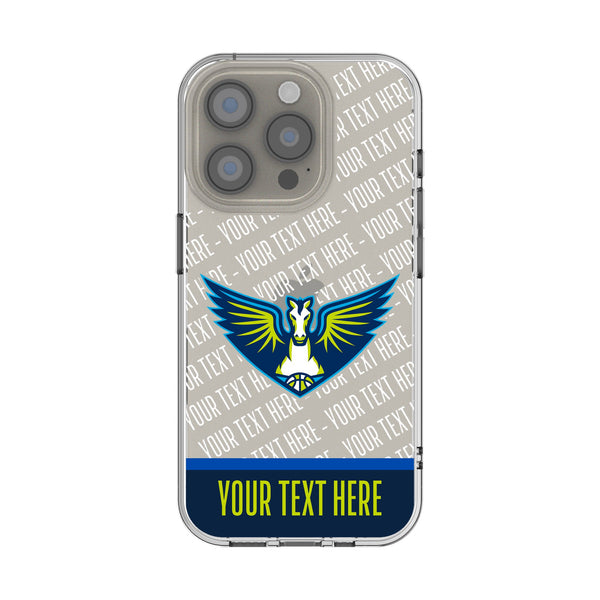 Dallas Wings Personalized EndZone Plus iPhone Clear Phone Case for Apple iPhone