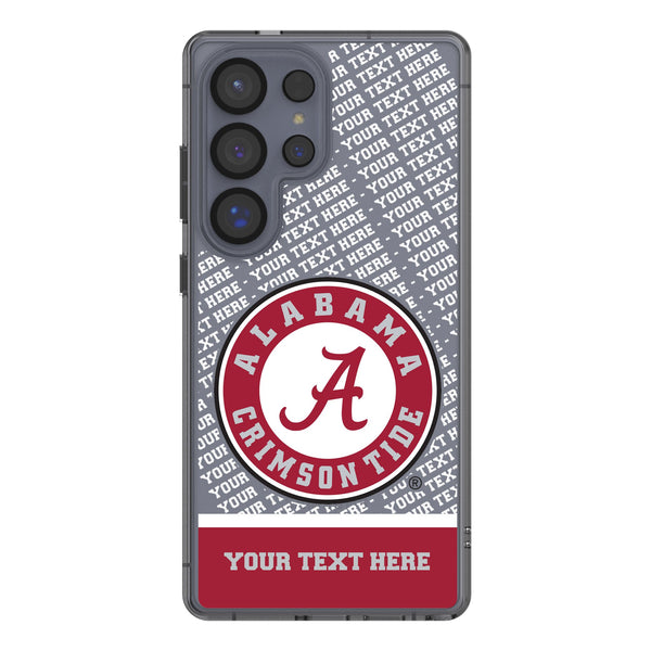 University of Alabama Crimson Tide Personalized EndZone Plus Galaxy Clear Phone Case for Samsung Galaxy