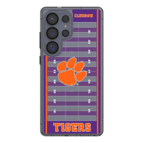 Clemson University Tigers Field Galaxy Clear Phone Case for Samsung Galaxy