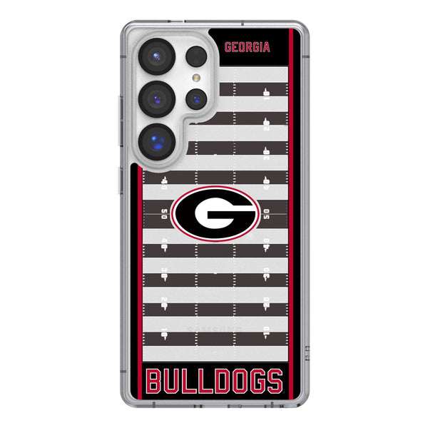 University of Georgia Bulldogs Field Galaxy Clear Phone Case for Samsung Galaxy