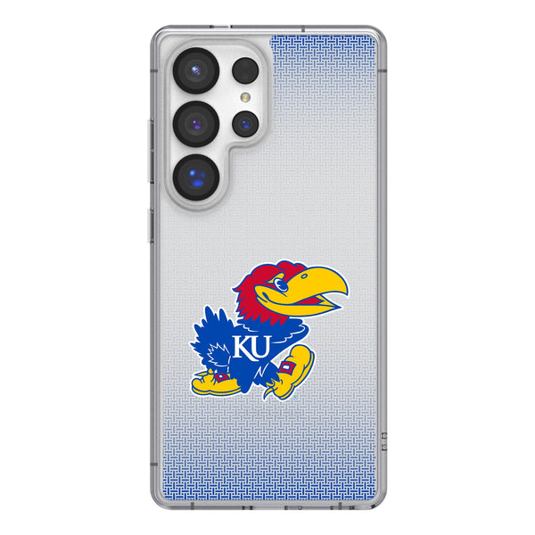 University of Kansas Jayhawks Linen Galaxy Clear Phone Case for Samsung Galaxy