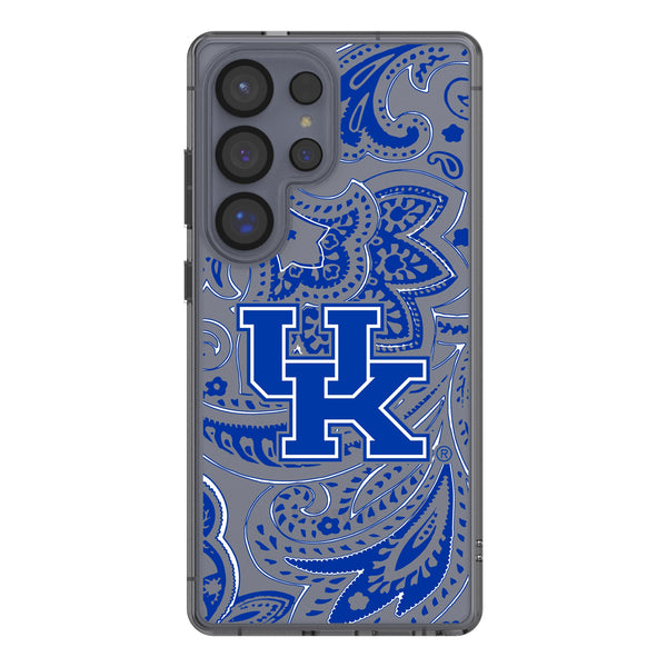 University of Kentucky Wildcats Paisley Galaxy Clear Phone Case for Samsung Galaxy