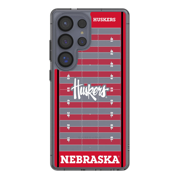 University of Nebraska Huskers Field Galaxy Clear Phone Case for Samsung Galaxy
