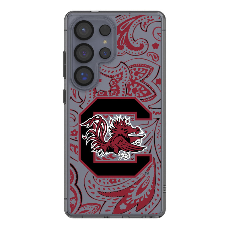 University of South Carolina Gamecocks Paisley Galaxy Clear Phone Case for Samsung Galaxy