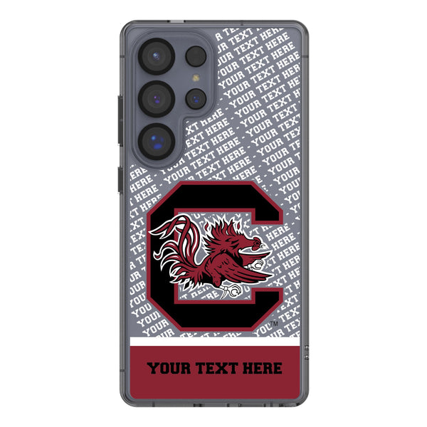 University of South Carolina Gamecocks Personalized EndZone Plus Galaxy Clear Phone Case for Samsung Galaxy