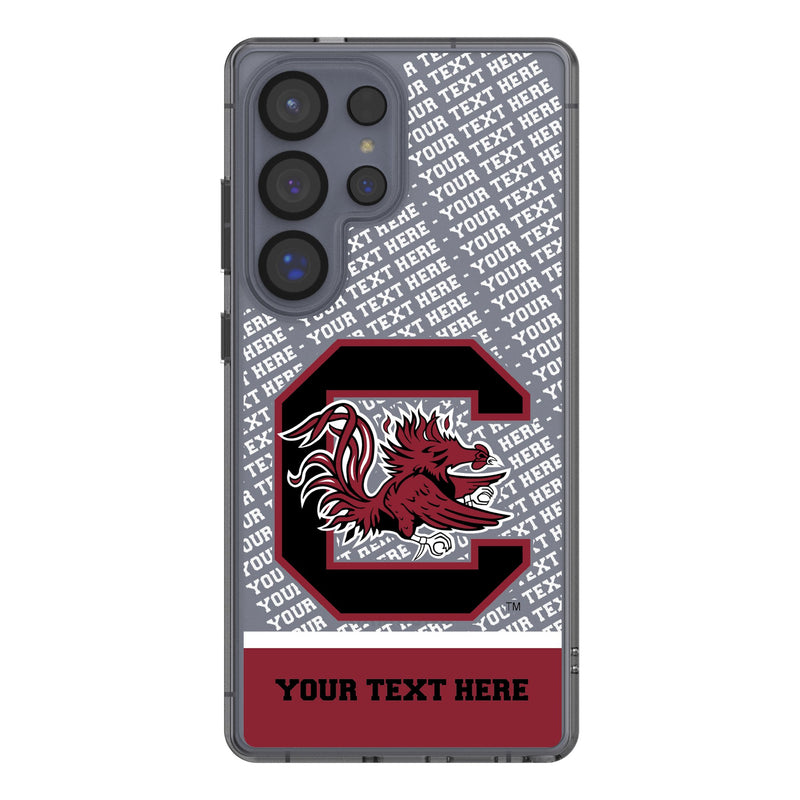 University of South Carolina Gamecocks Personalized EndZone Plus Galaxy Clear Phone Case for Samsung Galaxy