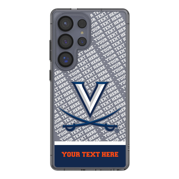 University of Virginia Cavaliers Personalized EndZone Plus Galaxy Clear Phone Case for Samsung Galaxy