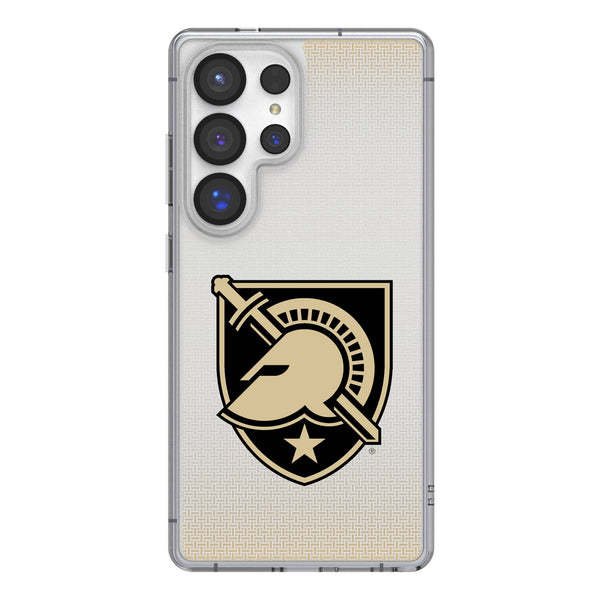 United States Military Academy Black Knights Linen Galaxy Clear Phone Case for Samsung Galaxy