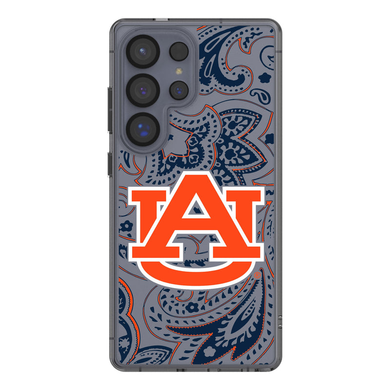 University of Auburn Tigers Paisley Galaxy Clear Phone Case for Samsung Galaxy