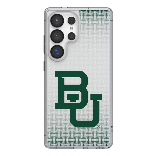 Baylor University Bears Linen Galaxy Clear Phone Case for Samsung Galaxy