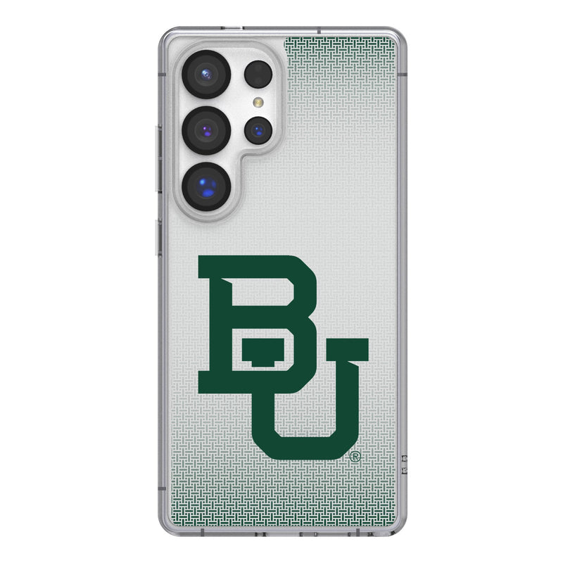 Baylor University Bears Linen Galaxy Clear Phone Case for Samsung Galaxy